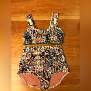 Seea Women’s Small 2-Piece Velour Swimsuit